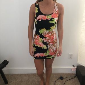 Floral Body Con Dress